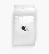 Rabbit Love Hand Shadow Duvet Cover
