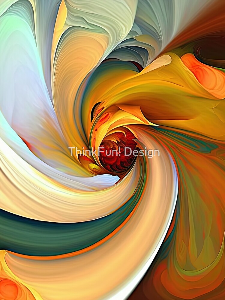 Thumbnail 3 von 3, Tuch, Abstract Digital Paintings designt und verkauft von ThinkFun! Design.