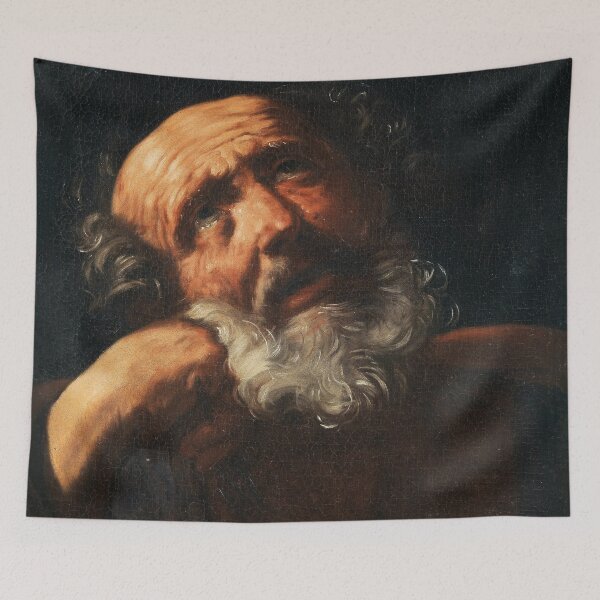 Item preview, Saint Peter | Guido Reni | 1614 Baroque Biblical Art designed and sold by CJET.