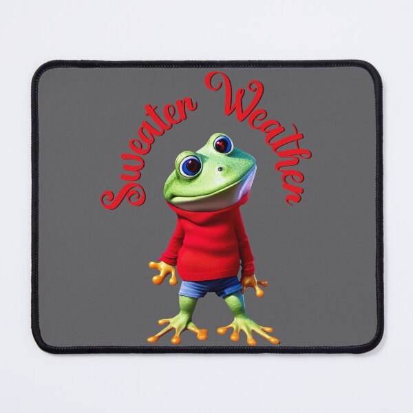 Item preview, Sweater Weather, cute frog in a sweater designed and sold by i-cottagedesign.