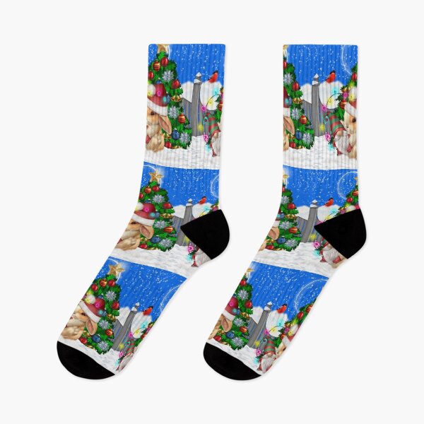 Item preview, Christmas Bunny and Friend, fun christmas design designed and sold by LoneAngel.