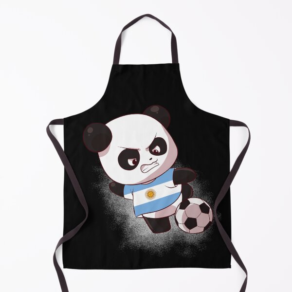 Item preview, Funny Panda Shooting Argentina Football - Argentinian Flag Soccer designed and sold by Mini Pandas.