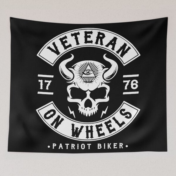 Item preview, BIKER - PATRIOT BIKER, VETERAN ON WHEELS designed and sold by ShirtWreck.