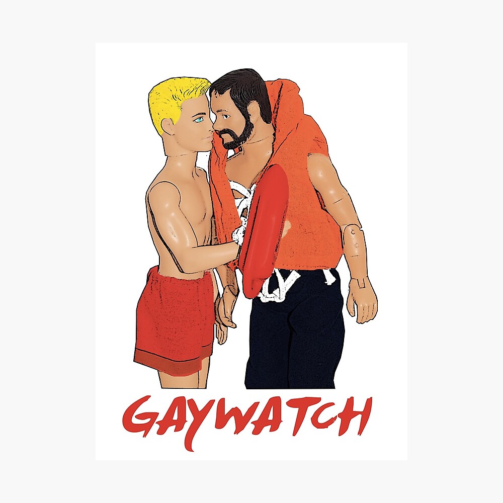 BayWatch Turns Into GayWatch! Funny Gay Interest Design!