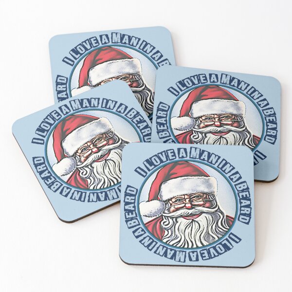 Item preview, I Love a Man in a Beard - Santa Christmas Design designed and sold by jamie Omahen.