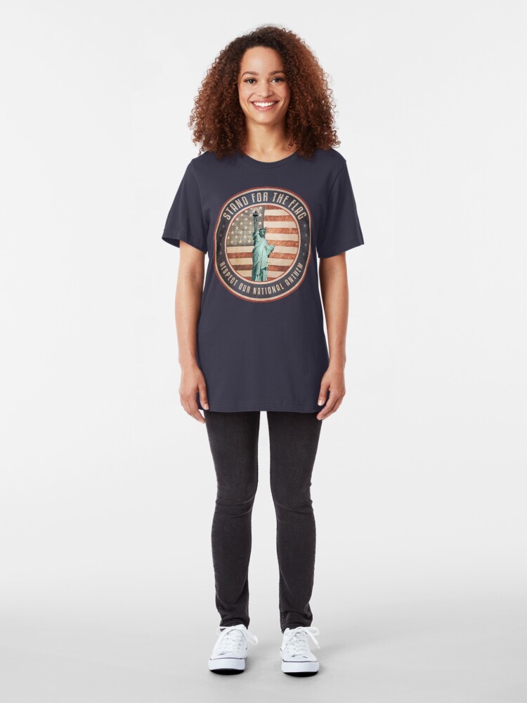 Alternate view of Stand For The Flag Slim Fit T-Shirt