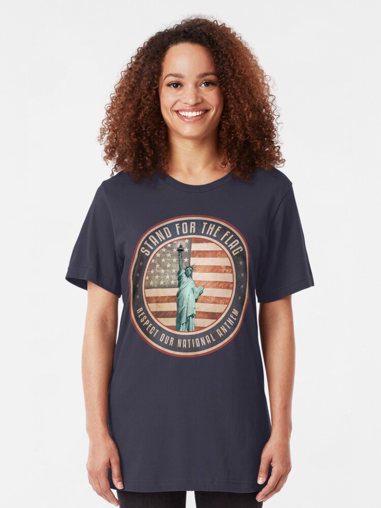 Alternate view of Stand For The Flag Slim Fit T-Shirt