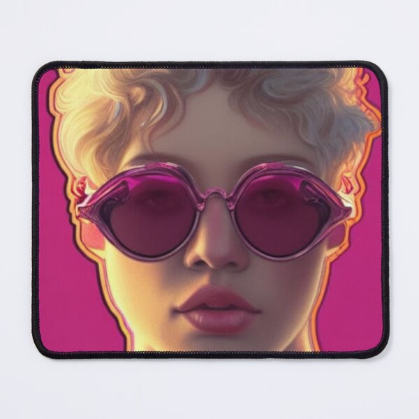 Item preview, Portrait of Woman with Large Pink Sunglasses designed and sold by katiebca2.