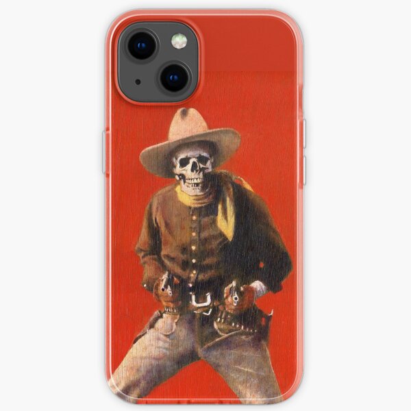 Vintage Skeleton Cowboy iPhone Soft Case