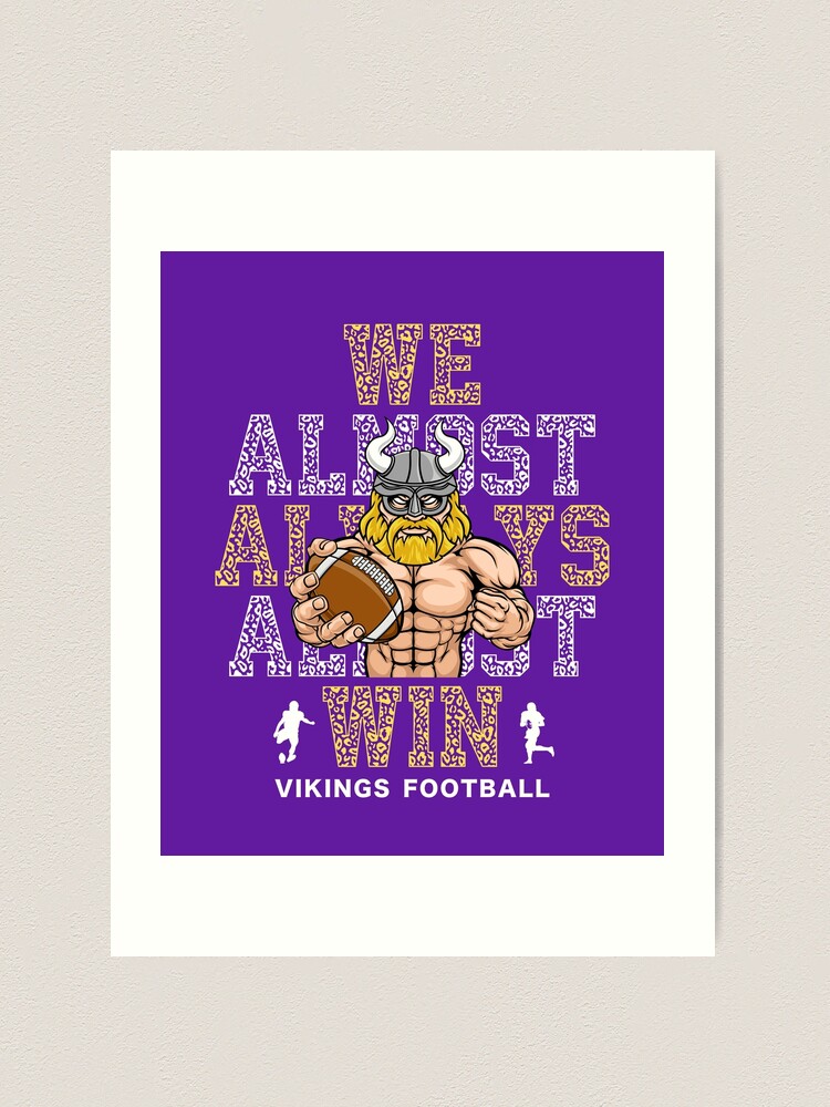 Minnesota Vikings Touchdown Santa Claus Christmas Cards 2 Canvas Print