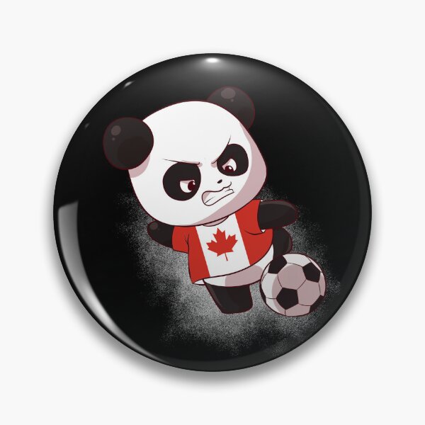 Item preview, Funny Panda Shooting Canada Football - Canadian Flag Soccer designed and sold by Mini Pandas.