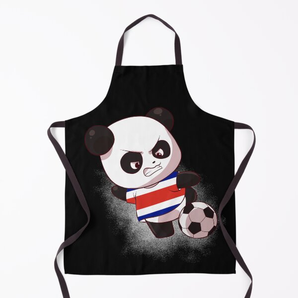 Item preview, Funny Panda Shooting Costa Rica Football - Tico Flag Soccer designed and sold by Mini Pandas.