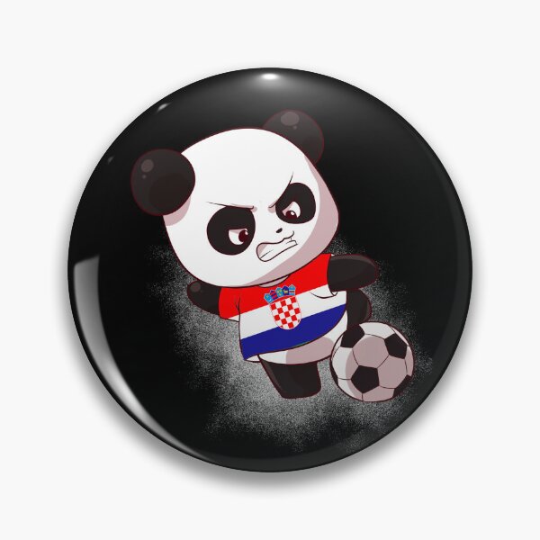 Item preview, Funny Panda Shooting Croatia Football - Croat Flag Soccer designed and sold by Mini Pandas.