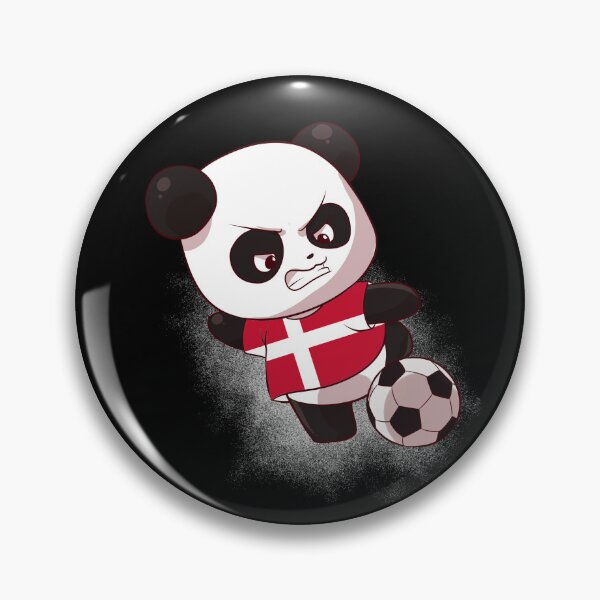 Item preview, Funny Panda Shooting Denmark Football - Dane Flag Soccer designed and sold by Mini Pandas.