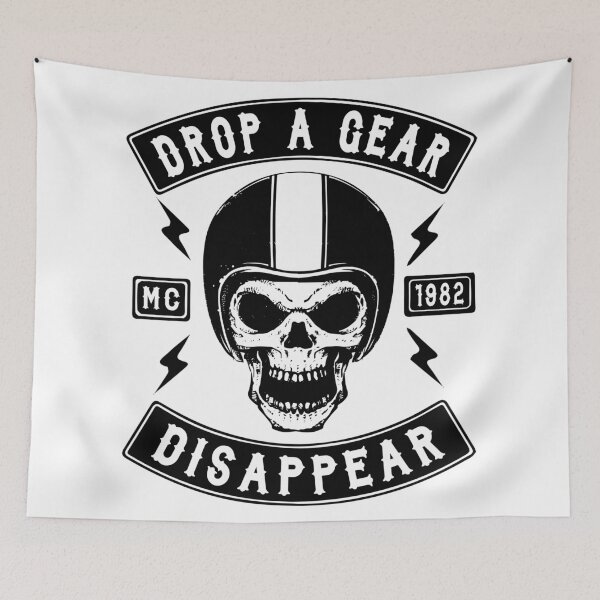 Item preview, BIKER, DROP A GEAR DISAPPEAR designed and sold by ShirtWreck.