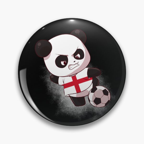 Item preview, Funny Panda Shooting England Football - English Flag Soccer designed and sold by Mini Pandas.