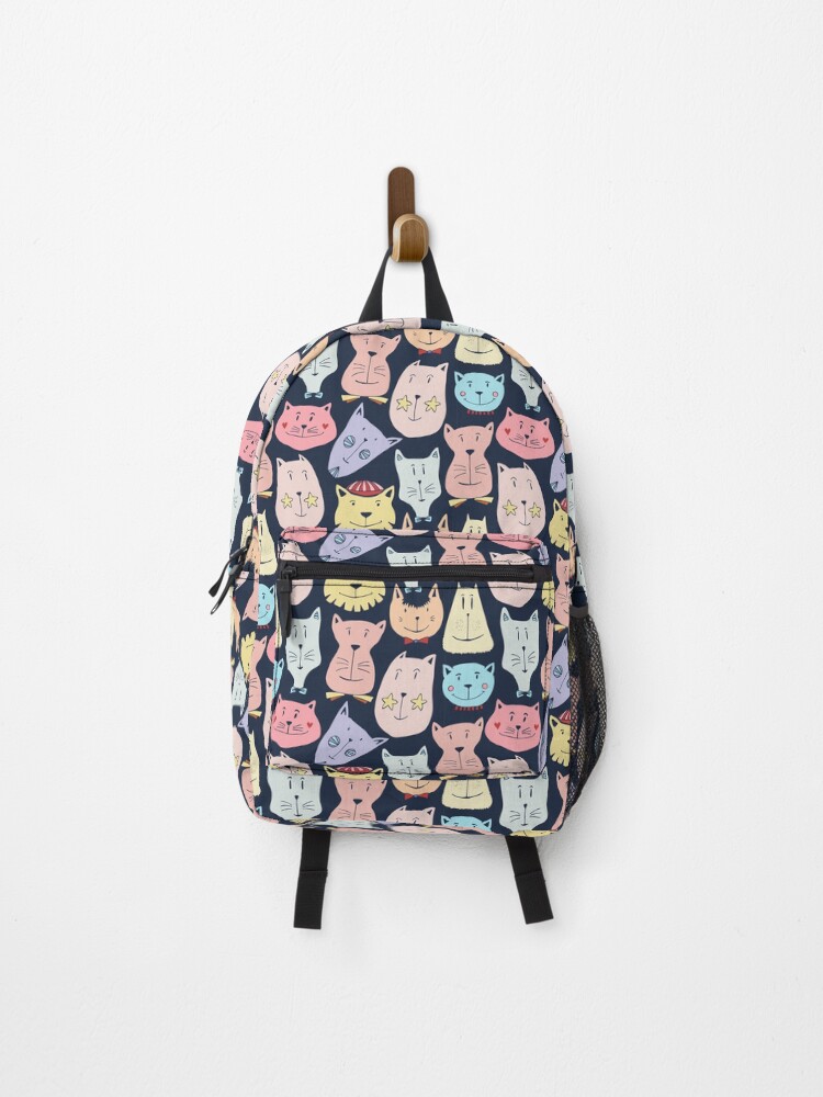 Thumbnail 1 of 3, Backpack, Cat Pattern designed and sold by antevasinart.
