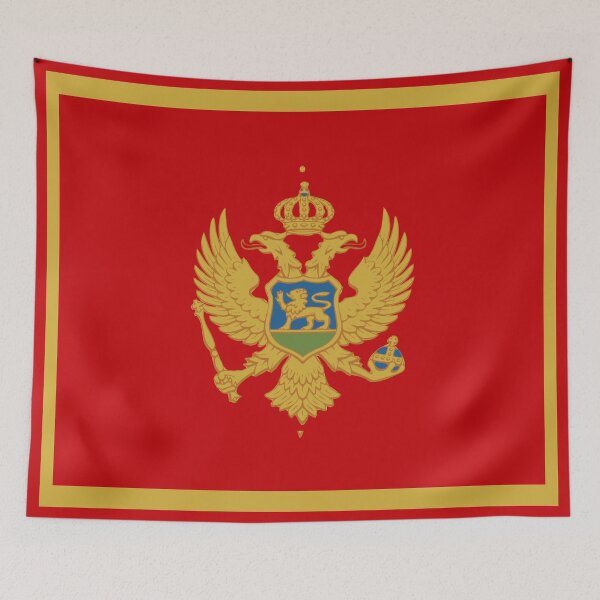 Item preview, Montenegro flag designed and sold by flagshop.