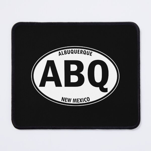 Artikelvorschau, ABQ - Ovaler Reise-Aufkleber Albuquerques, New Mexiko entworfen und verkauft von BBTravels.