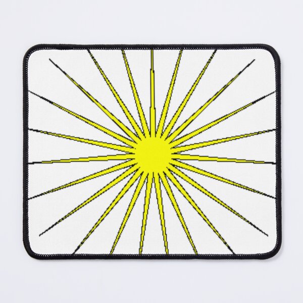 Yellow twenty-three-pointed star #Yellowtwentythreepointedstar #Yellow #twentythreepointedstar #star  Mouse Pad