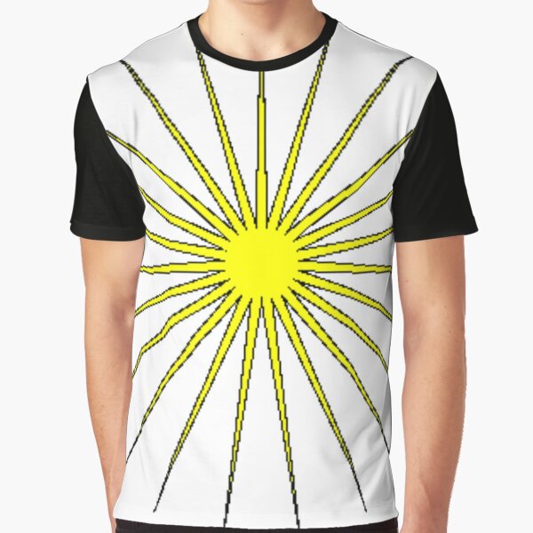Yellow twenty-three-pointed star #Yellowtwentythreepointedstar #Yellow #twentythreepointedstar #star  Graphic T-Shirt
