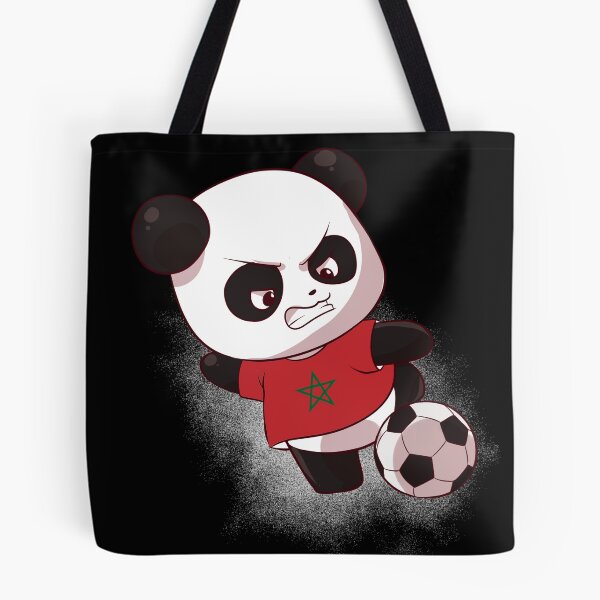 Item preview, Funny Panda Shooting Morocco Football - Moroccan Flag Soccer designed and sold by Mini Pandas.