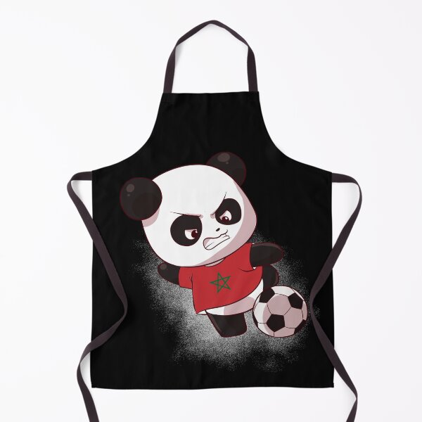Item preview, Funny Panda Shooting Morocco Football - Moroccan Flag Soccer designed and sold by Mini Pandas.