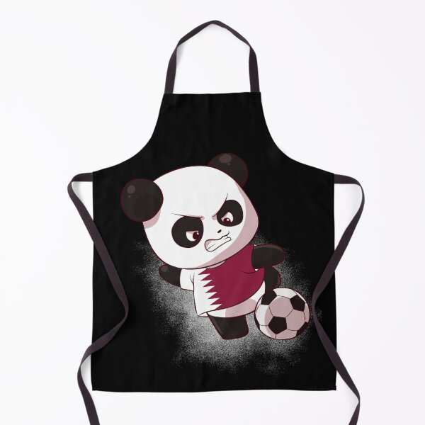 Item preview, Funny Panda Shooting Qatar Football - Qatari Flag Soccer designed and sold by Mini Pandas.