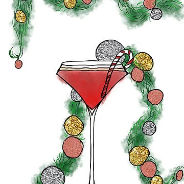 Artwork thumbnail, Christmas Cocktail by Rae-Rabbs
