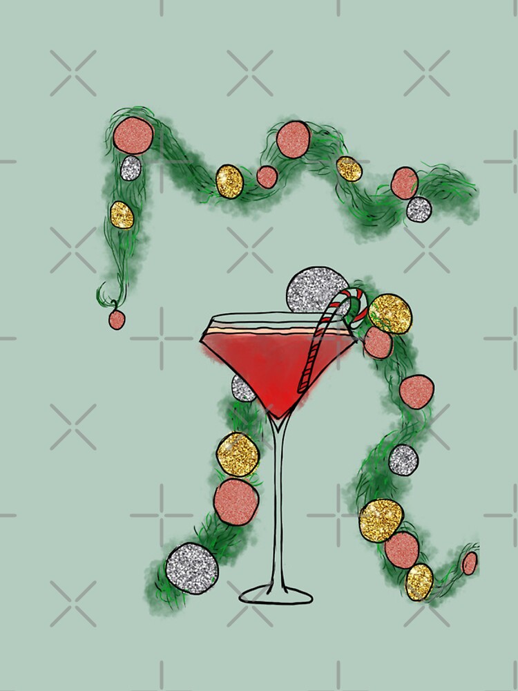 Thumbnail 4 of 4, iPhone Case, Christmas Cocktail designed and sold by Rae-Rabbs.