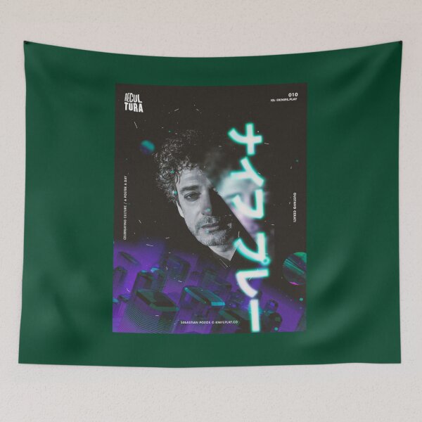 Item preview, Gustavo Cerati - Recultura 010 Camiseta entallada designed and sold by acinve.