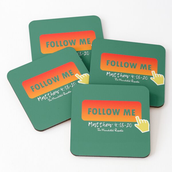 Item preview, Follow Me - Matthew 4:18-20 - Green designed and sold by TheReporter1.