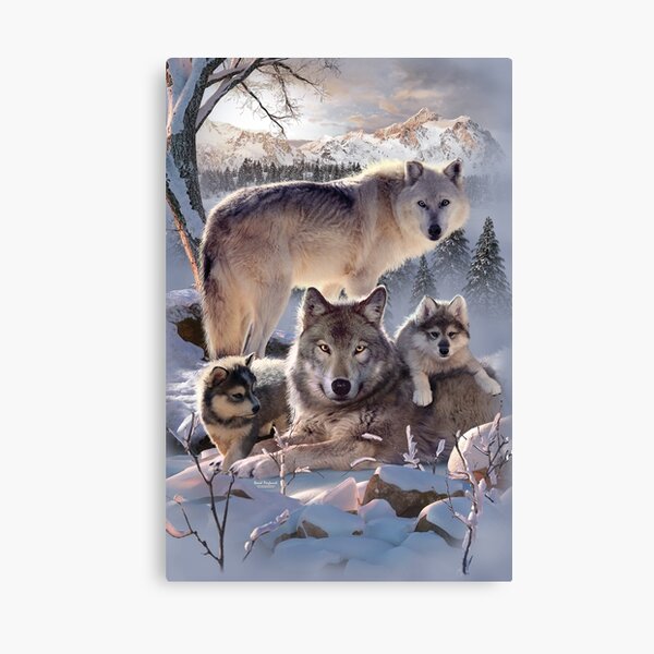 Wolf Family Canvas Print