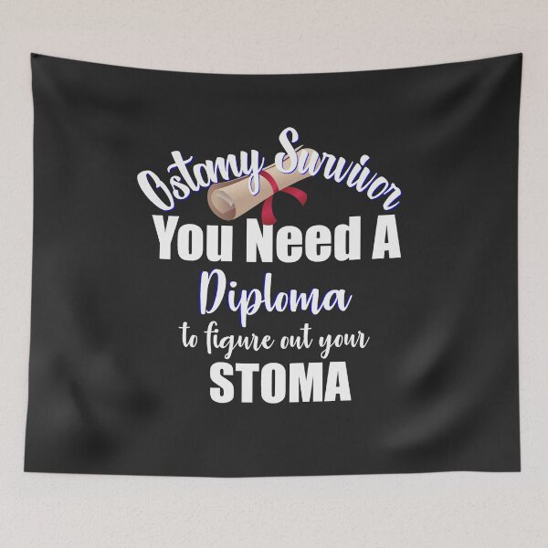 Item preview, Ostomy Survivor | Funny You Need A Diploma To Figure Out Your Stoma Bag designed and sold by wordsonly.