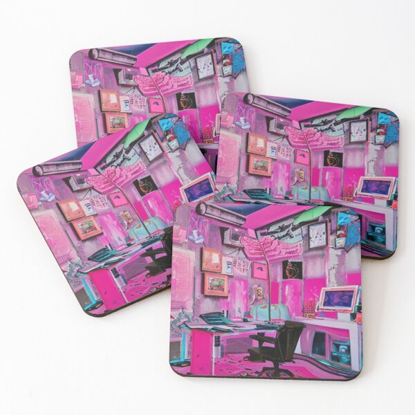 Item preview, Future Maximalist Pink Office Art Studio Space designed and sold by UncleLanny.