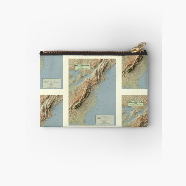 Item preview, 1981 Appalachian Trail, USA Shaded Relief Map digitally-rendered (2D ONLY - Not 3D) designed and sold by ThinkAboutMaps.