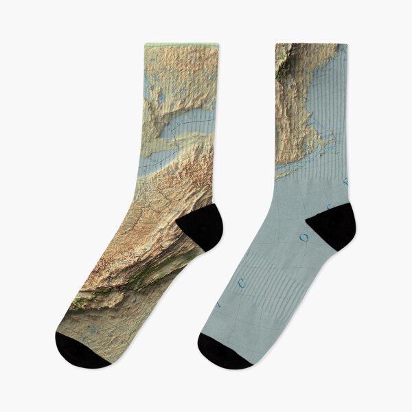 Item preview, 1981 Appalachian Trail, USA Shaded Relief Map digitally-rendered (2D ONLY - Not 3D) designed and sold by ThinkAboutMaps.