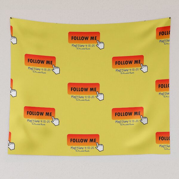 Item preview, Follow Me - Matthew 4:18-20 - Yellow designed and sold by TheReporter1.