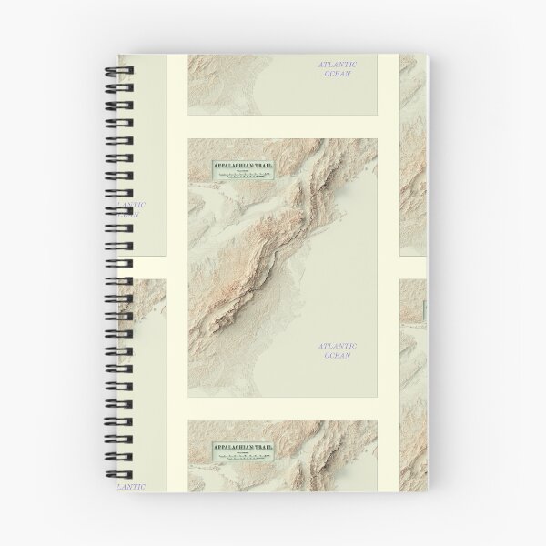 Item preview, Appalachian Trail, USA Shaded Relief Map 3D digitally-rendered designed and sold by ThinkAboutMaps.