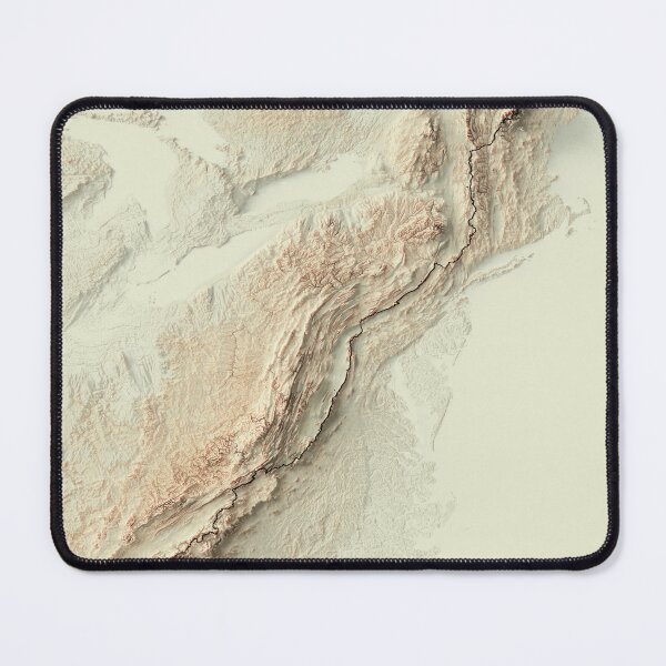 Item preview, Appalachian Trail, USA Shaded Relief Map 3D digitally-rendered designed and sold by ThinkAboutMaps.