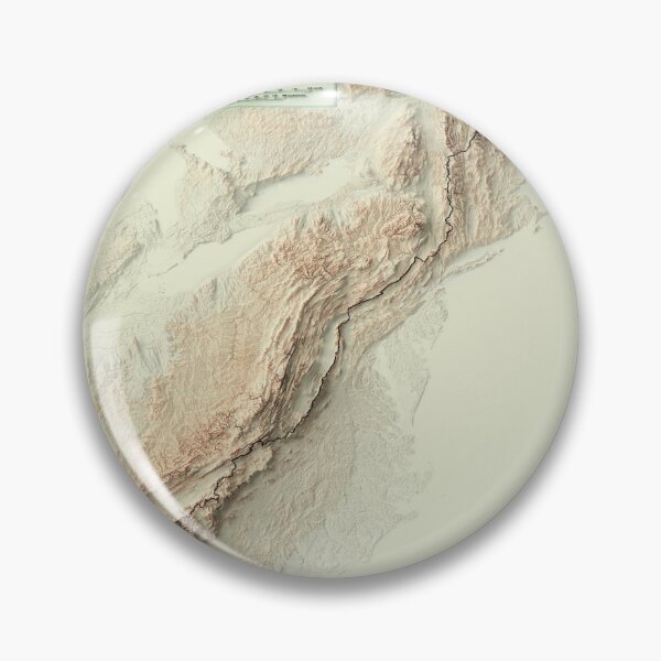 Item preview, Appalachian Trail, USA Shaded Relief Map 3D digitally-rendered designed and sold by ThinkAboutMaps.