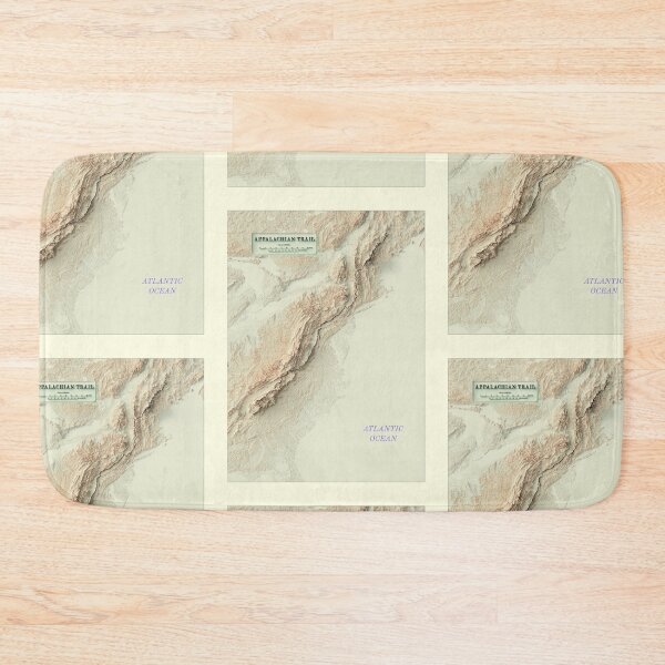 Item preview, Appalachian Trail, USA Shaded Relief Map 3D digitally-rendered designed and sold by ThinkAboutMaps.