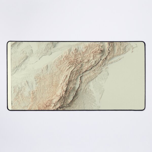 Item preview, Appalachian Trail, USA Shaded Relief Map 3D digitally-rendered designed and sold by ThinkAboutMaps.