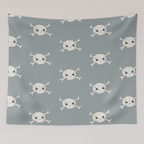 Item preview, Cute Pastel Goth Skull and Bones designed and sold by bylittlemocha.