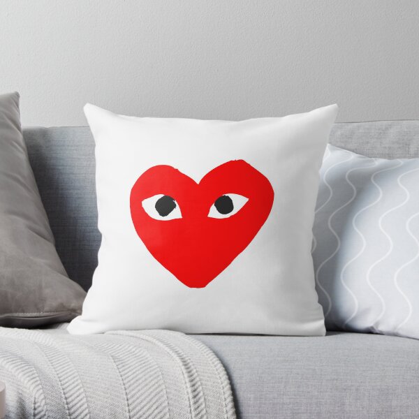 heart bape Throw Pillow