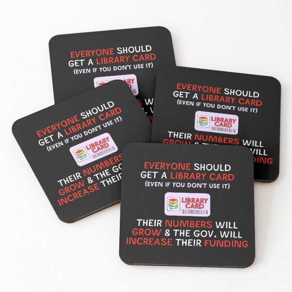 Item preview, Get A Library Card - Public Library Funding designed and sold by Picket Club.