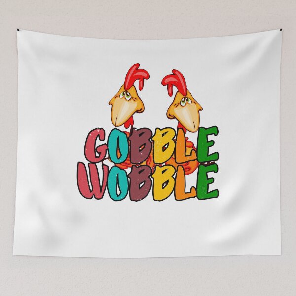 Item preview, Gobble Till You Wobble Funny face Turkey  shirt designed and sold by bestdesign4u.