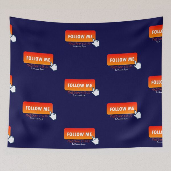 Item preview, Follow Me - Matthew 4:18-20 - Navy Blue designed and sold by TheReporter1.
