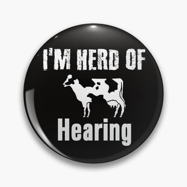 Item preview, Funny I'm Herd of Hearing Cow Lovers Design designed and sold by wordsonly.