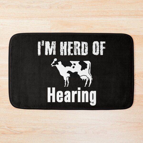 Item preview, Funny I'm Herd of Hearing Cow Lovers Design designed and sold by wordsonly.